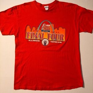 Vtg Illinois Fighting Illini 2005 NCAA Final Four St Louis March Madness Tshirt